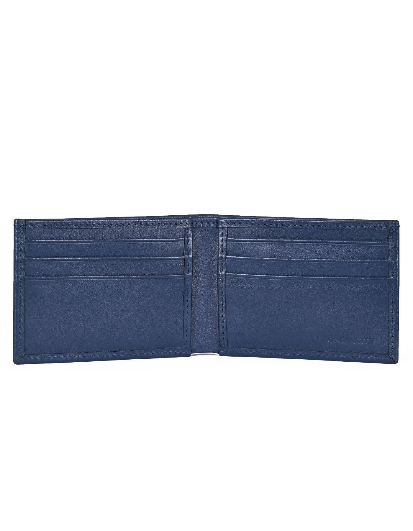 Blue 100% Leather Wallet