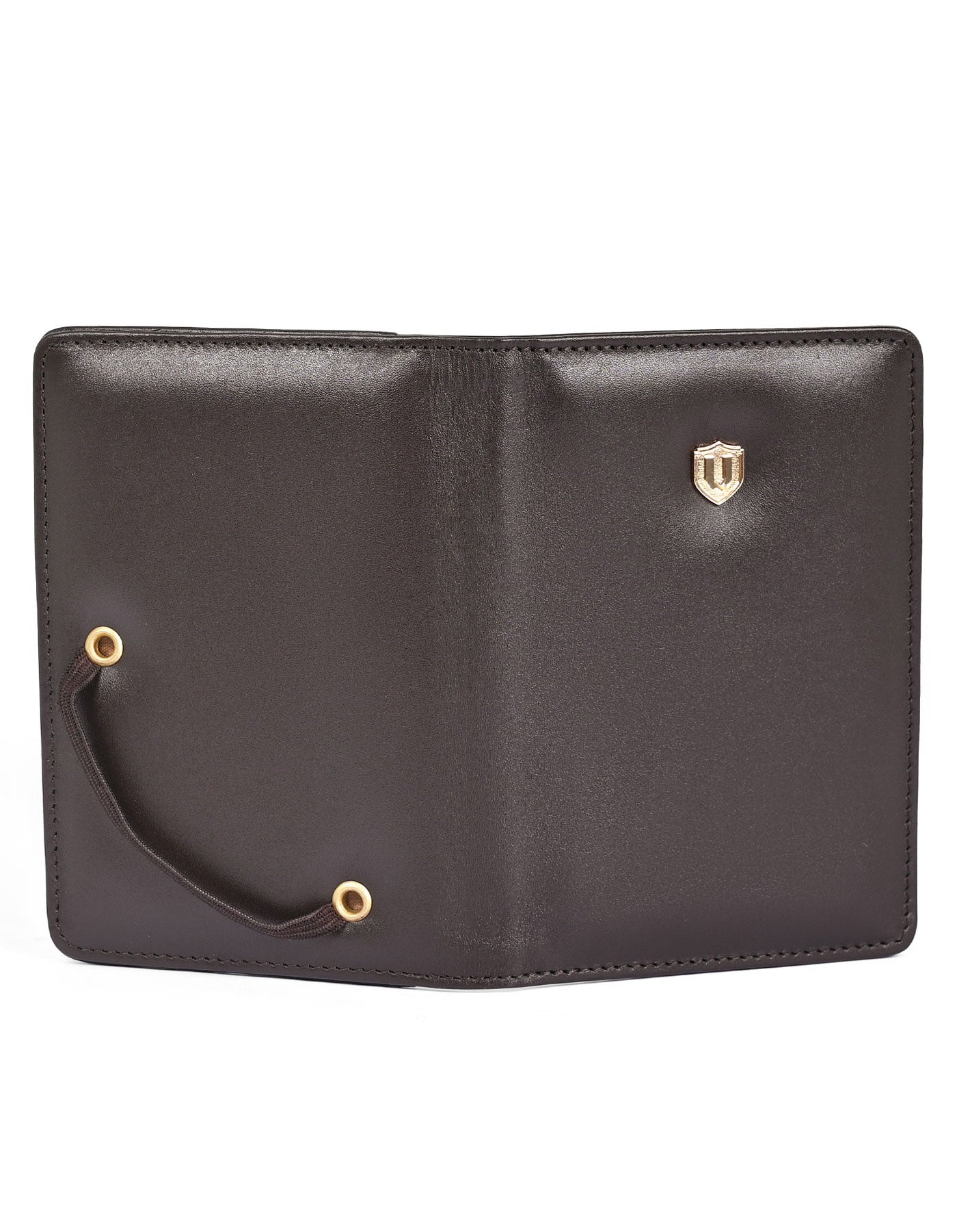 Brown 100% Leather Passport Holder