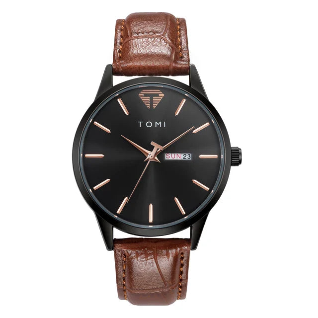 TOMI T-045 Day Date Quartz Wrist Watch For Men