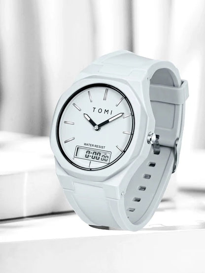 TOMI T-238 Dual Time Sports Watch