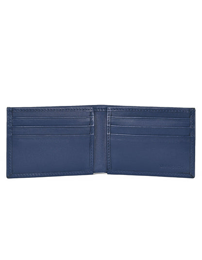 Blue 100% Leather Wallet