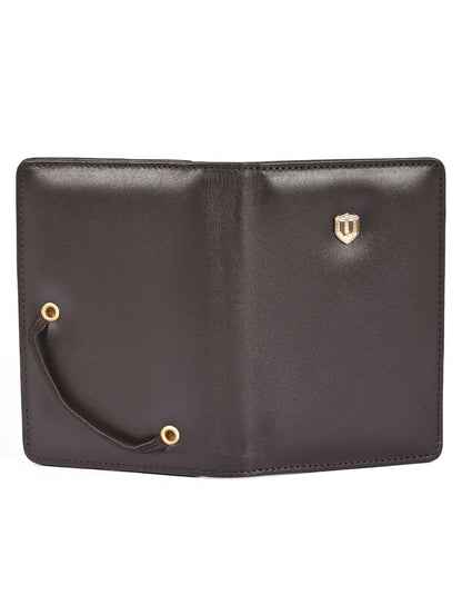 Brown 100% Leather Passport Holder