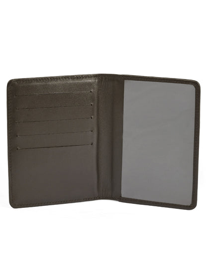 Brown 100% Leather Passport Holder