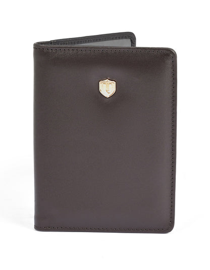 Brown 100% Leather Passport Holder